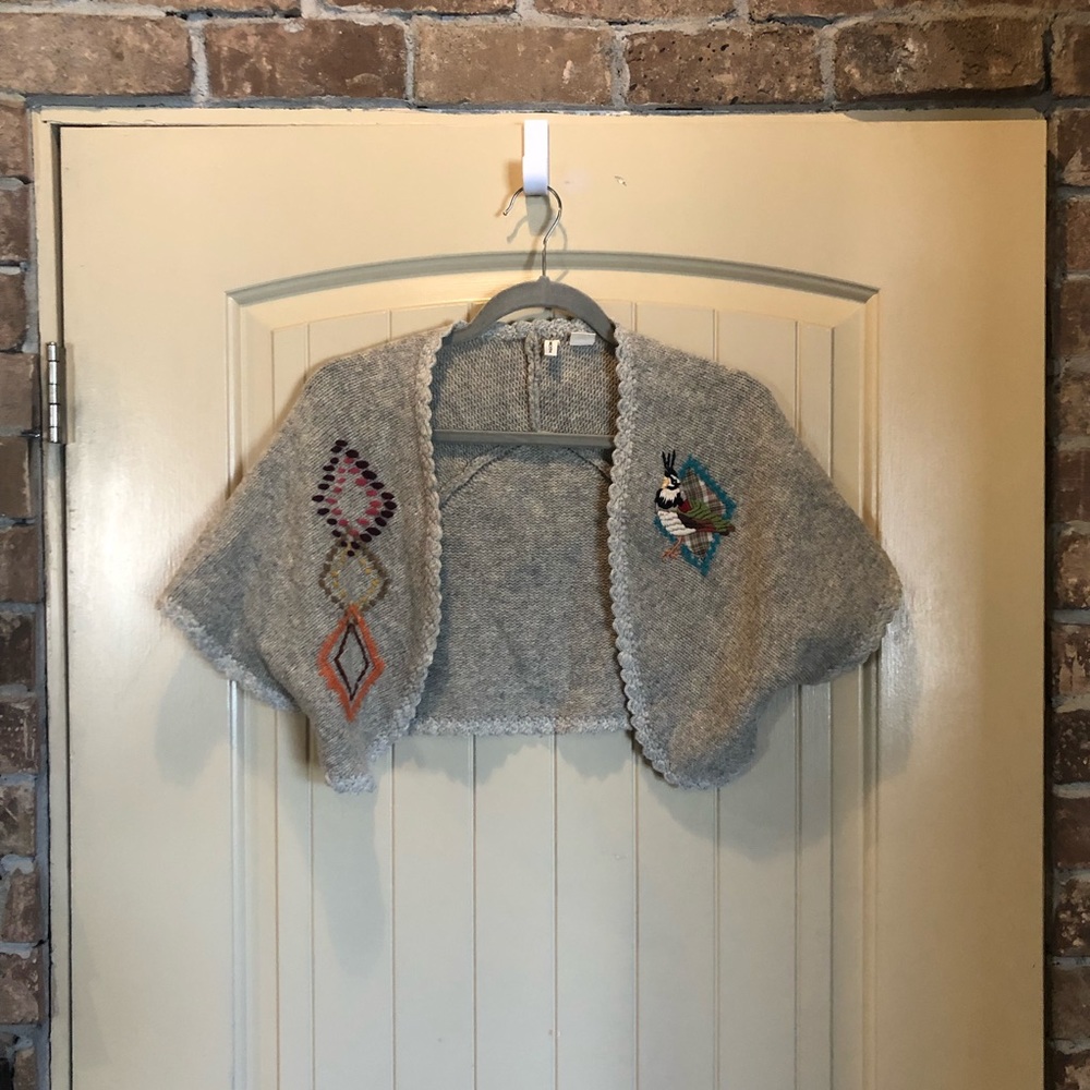 Anthropologie Folk Bird Shrug